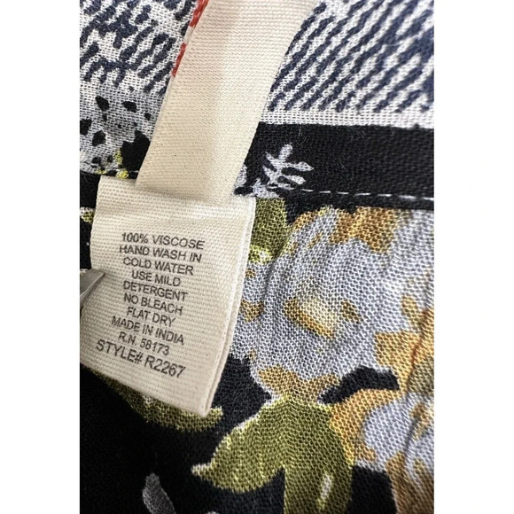 New Anthropologie Floral Patchwork Maxi Skirt Size Small Raga Spring Summer - Picture 8 of 9